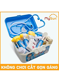 Bộ đồ chơi bác sĩ sỹ cho bé gái trai khám bệnh răng nha khoa cao cấp - Áo bác sĩ y tá hướng nghiệp MySun