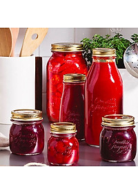 Chai thủy tinh Quattro 1L – Nắp vặn kín hơi, đựng nước ép – sinh tố – Bormioli Rocco, Nhập khẩu Ý