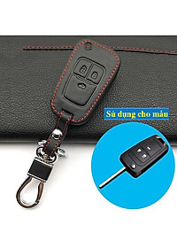 Bao Da Chìa Khóa Dành Cho Xe Chevrolet Cruze, Spark (Da Thật) Logo 3D