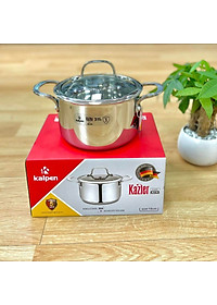 Nồi Inox 3 lớp đúc liền khối Kalpen Kazler 20cm dung tích 3.7L hàng Đức - Hàng chính hãng