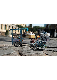 Mô Hình Tự Lắp Ráp DIY Xe Hàng Rong Sài Gòn - Thế Giới Tí Hon - Xe Kẹo Kéo - HR03