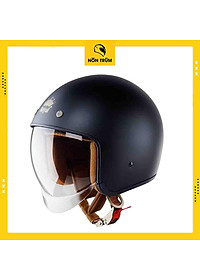 Nón bảo hiểm 3/4 ROYAL M139 có kính âm màu ĐEN NHÁM