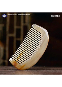 Lược Sừng Múi Bưởi Mini Răng Thưa (Size: XS-9cm) COH189 - Chải tóc xoăn rối xù, phụ kiện bỏ túi tiện dụng không thể thiếu - Chăm sóc tóc - HAHANCO