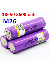 Pin Sạc LiitoKala M26 Lithium 2600MAH tốc độ xả 10A liên tục Hàng Chính Hãng