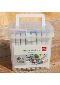 Bút Màu Marker Hai Đầu Cao Cấp Deli 70801