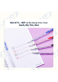 Combo 10-15-20 Bút Bi Thiên Long TL-027 - Mực Xanh/Đen/Đỏ