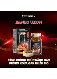 Viên Uống Bổ Gan Kanzo Ukon Genki Fami Nhật Bản, Hỗ Trợ Giải Độc, Tăng Cường Chức Năng Gan (90 viên/30 ngày)