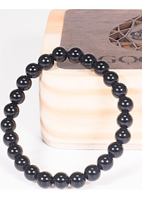 Vòng tay phong thủy đá obsidian mệnh thủy , kim - Ngọc Quý Gemstones