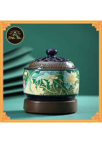 Lư xông trầm hương bằng điện hình hoa sen có điều chỉnh nhiệt độ hẹn giờ tự tắt