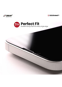 Kính Cường Lực Trong Suốt Zeelot SOLIDsleek Clear Dành Cho iPhone 14 Pro Max - 14 Pro - 14 Plus /13 Pro Max - 14/13/13 Pro - Hàng Chính Hãng