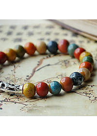 Vòng tay charm gốm mix hoa dễ thương VGOM61