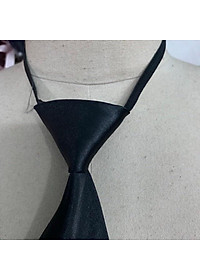 Cà vạt nam nữ bản nhỏ 6cm x36 cm - cà vạt thắt sẵn dây thun Việt nam sản xuất