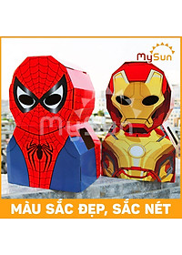 Bộ đồ chơi hóa trang bìa carton SIÊU NHÂN Marvel người nhện Spiderman, Iron man, Batman, Hulk, Thanos, Thor