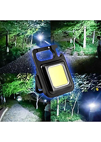 Đèn LED Mini Móc Khóa - Đèn Pin COB - Đèn Pin Dã Ngoại - Sạc USB Tiện Dụng - Hàng Loại 1 - Chính Hãng MINIIN