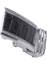 Đầu Khóa Da Cá Sấu 3,5 Phân Đầu Trắng Huy Hoàng HT9209 - Đen