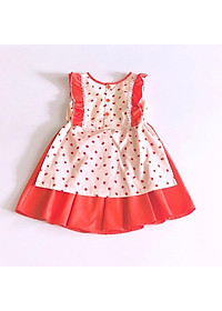 Áo dài váy bé gái họa tiết Dâu nhí cotton - AICDBG3HRVAK - AIN Closet