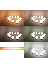 Dây Đèn LED Bàn Trang Điểm 5 Chế Độ Sáng Đế Hồng