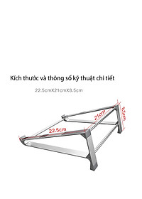 Giá Đỡ Máy Tính, Laptop, iPad, Macbook Hợp Kim Nhôm Cao Cấp. Hỗ Trợ Tản Nhiệt Chống Mỏi Cổ, Vai, Gáy. Hàng Nhập Khẩu Chính Hãng Cao Cấp KitAcoom