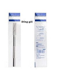 Dao trổ khắc giấy và gỗ mỏng với cán kim loại và hộp 06 lưỡi sơ cua đi kèm