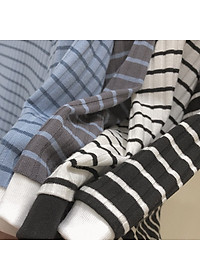 áo thun ngắn croptop sọc ngang mềm mịn cute