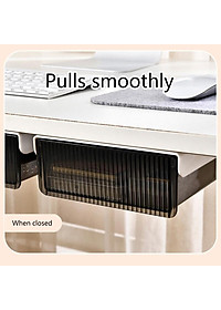 Ngăn Kéo Nhựa Nhỏ Mini, Khay Đựng Bút Gắn, Hộp ngăn kéo Treo Dưới Bàn Làm Việc Giúp Cất Giữ Gọn Gàng Bàn Làm Việc (Giao Màu Ngẫu Nhiên)