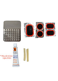 Túi Vá Săm Lốp Xe Đạp Sửa Chữa Đa Năng 10 in 1 Mini Khẩn Cấp (Bản nâng cấp có túi và Thanh nạy bằng kim loại) MaiLee