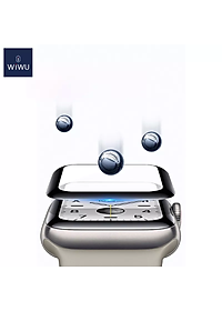 Bộ 2 miếng dán màn hình kính cường lực Full 3D cho iWatch 41mm hiệu WIWU iVista Chống va đập, vát cạnh 2.5D, hạn chế vân tay - hàng nhập khẩu