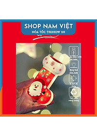 Dây LED Rèm Trang Trí Giáng Sinh 10 Chi Tiết Ngang 3m, Kèm Remote - Chính Hãng NAVIVU