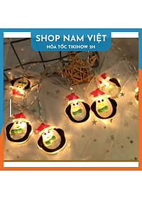 Dây Đèn Led Fairy Light Trang Trí Giáng Sinh Biểu Tượng Cây Thông, Người Tuyết, Ông Già Noel - Chính Hãng NAVIVU