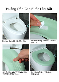 Miếng Lót, Đệm Lót Bồn Cầu Giữ Ấm Mùa Đông MINIIN , Chống Thấm Nước Chất Liệu Mút Xốp EVA Mềm Mại Ấm Áp - Giao Màu Ngẫu Nhiên