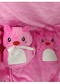 Mền ngủ văn phòng hình thú cao cấp A được chọn màu - mền đắp chân mỏng nhẹ, gấp gọn tiện lợi