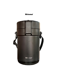 Lồng cơm giữ nhiệt, hộp cơm văn phòng Mitomo LCH-7086, cặp lồng chia 3 ngăn chất liệu inox 304