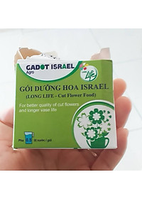 Bộ 5 hộp Chế phẩm xử lý hoa Longlife của Israel - Bảo quản hoa cắm bình tươi lâu và 14 ngày không thối nước