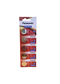 Vỉ 5 Viên Pin CR2032 Panasonic ( CR-2032/5BE x 1 Vỉ ) Lithium 3 V