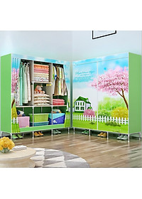 Tủ Vải Quần Áo 3 Buồng 8 Ngăn To, Bền - Hàng Chính Hãng