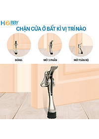 Chặn cửa chân móng ngựa có lẫy gạt chống va đập Hobby Home Decor CMG1