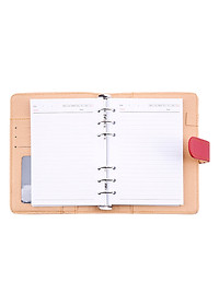 Bóp Sổ 6 Còng Da  Nhỏ  2 Màu (160 Trang) Uyên Loan - Màu Ngẫu Nhiên