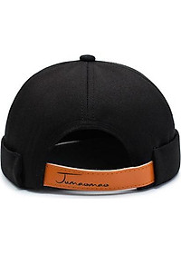 Mũ tròn Miki màu trơn phong cách cổ điển độc đáo – thêu chữ kiểu dáng đơn giản