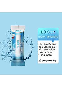Bộ 3 Lõi lọc nước Karofi 1,2,3 dùng cho máy lọc nước RO - Hàng Chính Hãng