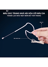 XXD-19 - Micro Hạt Gạo Không Dây 2.4G / UHF Cài Tai Dùng Cho Giảng Dạy, MC Sân Khấu