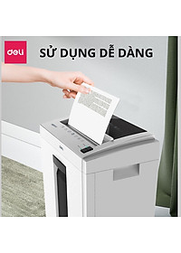 Máy Hủy Tài Liệu 16L Cao Cấp Deli - Máy Huỷ Giấy 16 Lít Phù Hợp Cho Bảo Mật Giấy Tờ Trong Doanh Nghiệp, Văn Phòng, Nhà Trường - Hàng Chính Hãng - ET051