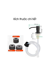 Vòi Dẫn Nước Rửa Chén Bộ Đầu Vòi Dẫn Bơm Hút Xịt Nước Rửa Chén Dầu Rửa Bát Gắn Bồn Rửa Bát