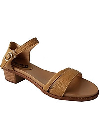 Giày Sandal Cao Gót BIGGBEN Da Bò Thật SDCG43