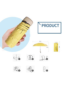 Dù Chống Tia UV 6 Xương Gấp Gọn