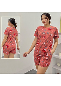 Đồ bộ mặc nhà quần đùi DN2 - Đồ bộ cotton quần đùi mặc nhà - Bộ đồ nữ mặc nhà