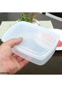 Hộp nhựa cao cấp bảo quản thực phẩm hình chữ nhật 830ml - Hàng nội địa Nhật
