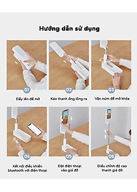 Gậy livestream thông minh kèm đèn DOXG-V6 - Điều chỉnh chiều cao lên đến 1.3m - Góc quay 360 độ - Gấp gọn dễ dàng - Sử dụng pin sạc dung lượng cao - Ánh sáng 3 màu, 7 chế độ - Kèm remote bluetooth chụp hình, quay phim từ xa