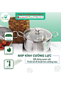 Bộ Nồi Xửng Hấp Fivestar Nắp Kính Tặng 10 Muỗng Inox