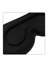 Bịt Che Mắt Ngủ 3D Kèm Bịt Tai Văn Phòng, Trên Xe Ô tô, Máy Bay, Thoáng Khí, Mềm Mại Cho Giấc Ngủ Ngon, Mặt Nạ Ngủ. Du Lịch Dã Ngoại Phượt Thiền MÀU ĐEN