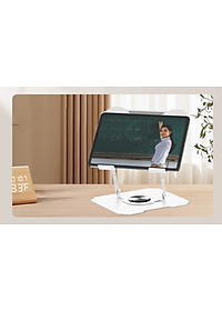 Kệ đỡ giá đỡ đế tản nhiệt dành cho laptop, macbook, máy tính hợp kim nhôm gấp gọn xoay 360 độ nhiều nấc độ cao - K2 - Hàng chính hãng